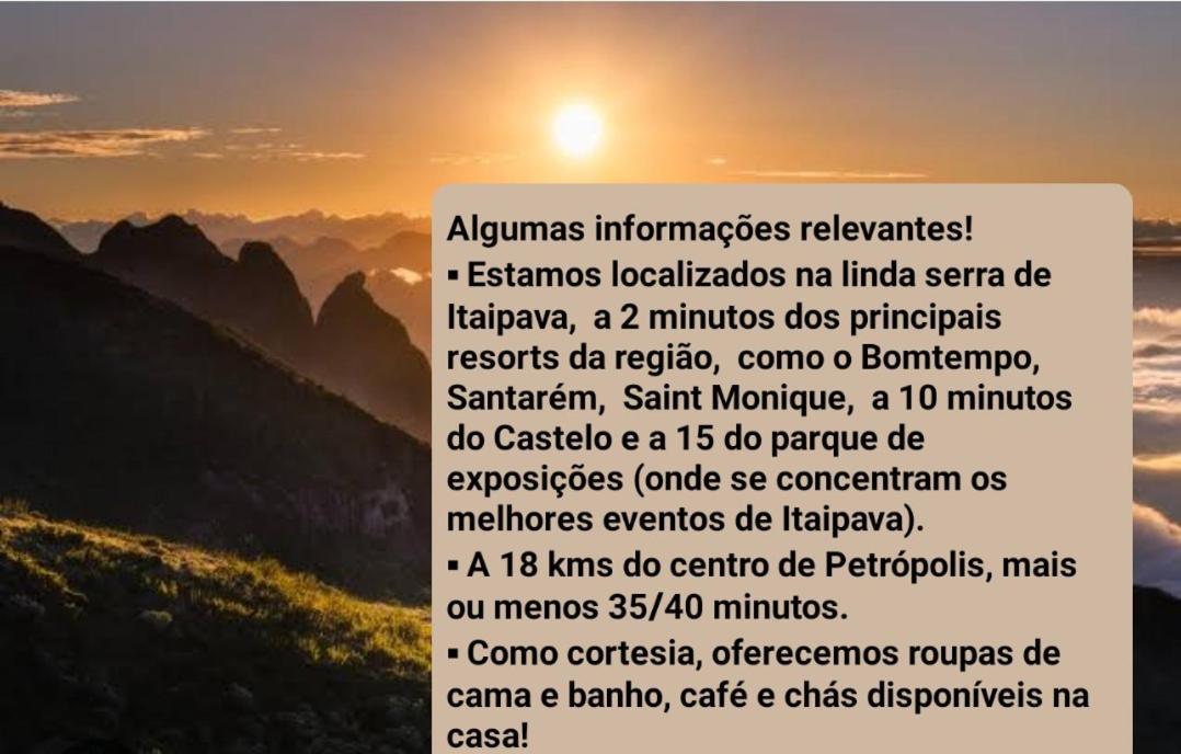Recanto De Itaipava - Casa Com Forno De Pizza A Lenha, Churrasqueira, Pet Friendly, Equipada Para Ate 6 Pessoas, Em Meio A Natureza E Proxima Ao Centro Do Bairro Petrópolis Eksteriør billede